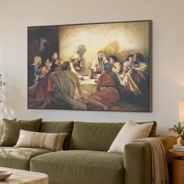 Quadro Decorativo Canvas Santa Ceia - RE0001