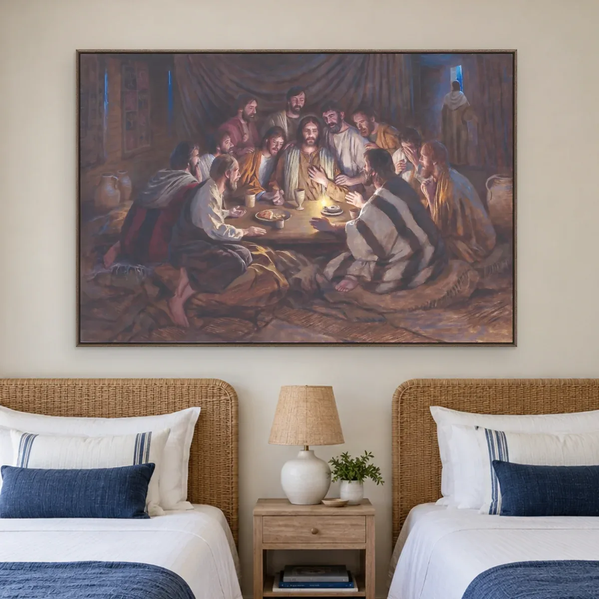 Quadro Decorativo Canvas Ceia Noturna - RE0002