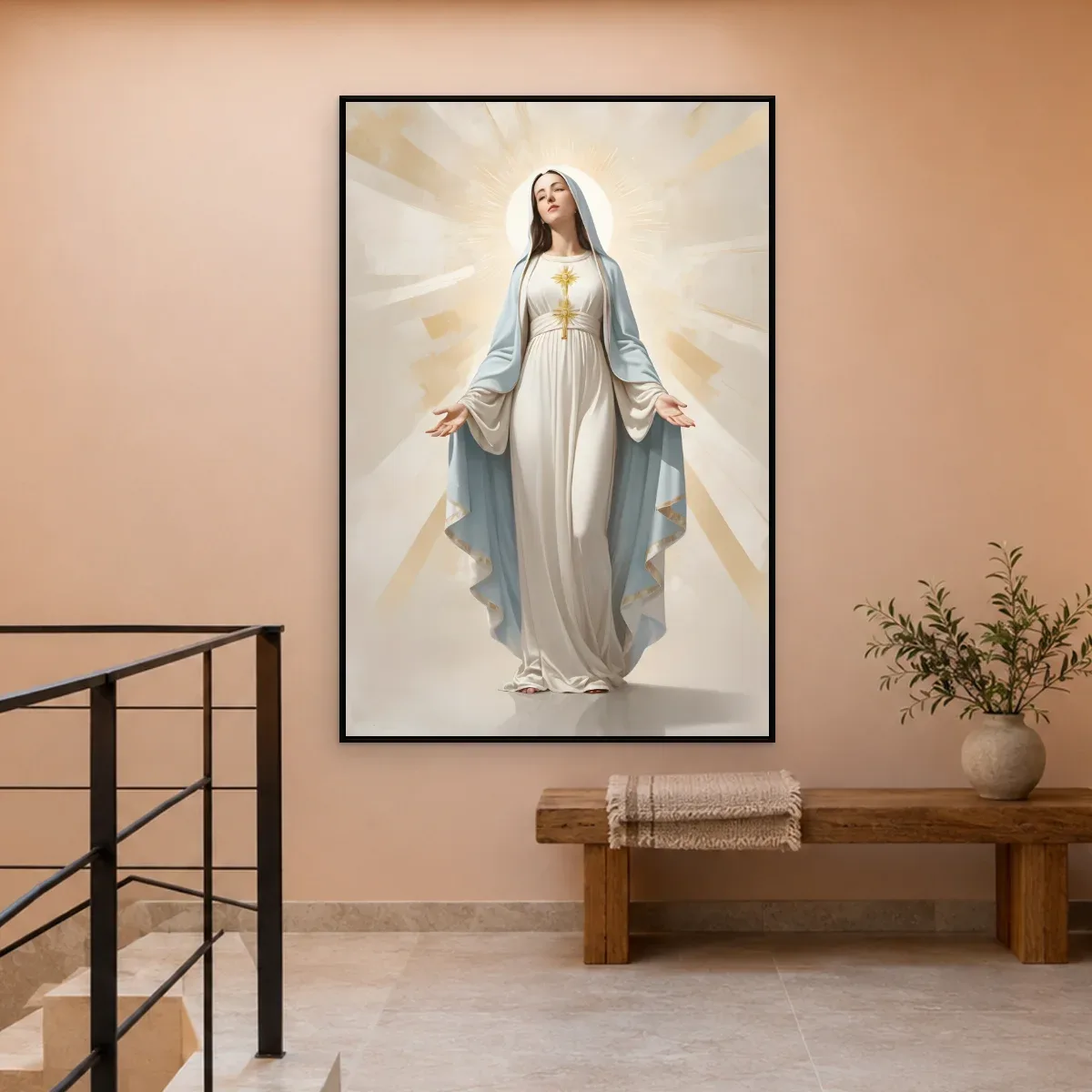 Quadro Decorativo Canvas Medalha Milagrosa - RE0005