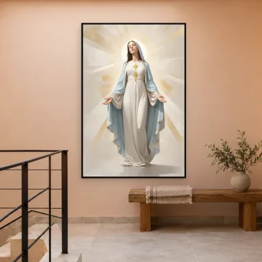 Quadro Decorativo Canvas Medalha Milagrosa - RE0005