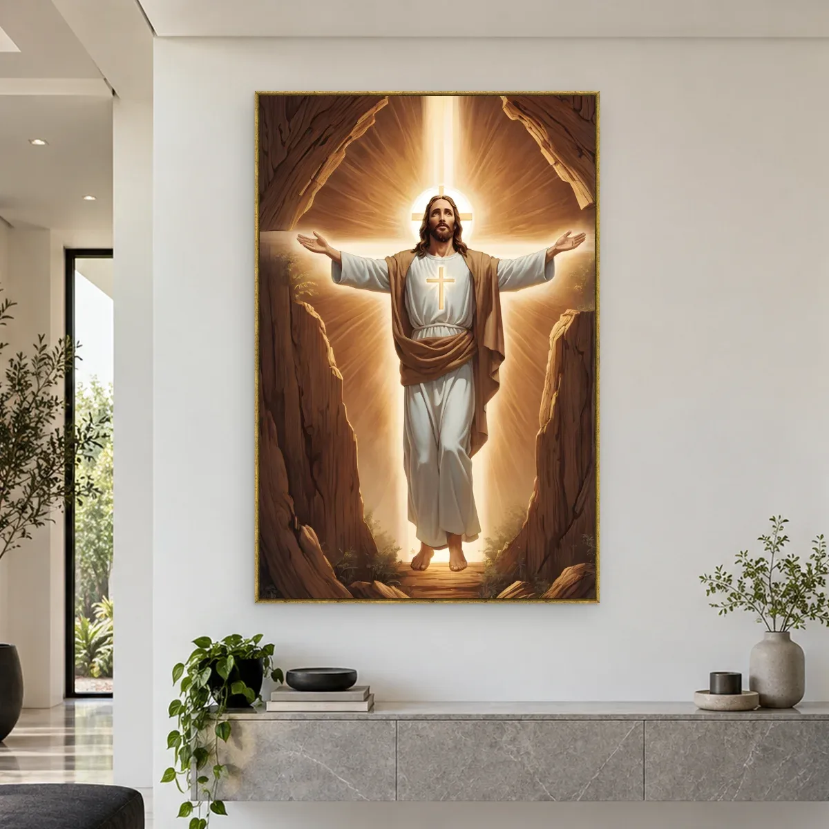 Quadro Decorativo Canvas Cristo Ressuscitado - RE0007