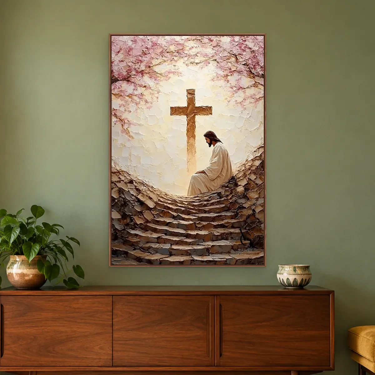 Quadro Decorativo Canvas Cruz Florida - RE0011