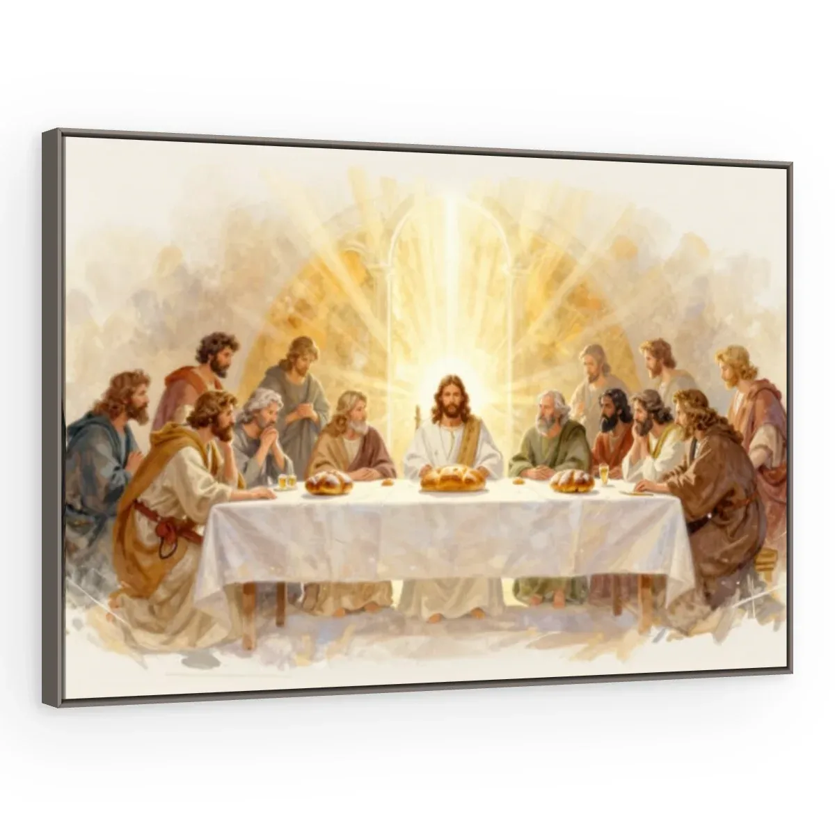 Quadro Decorativo Canvas Ceia Luminosa - RE0012