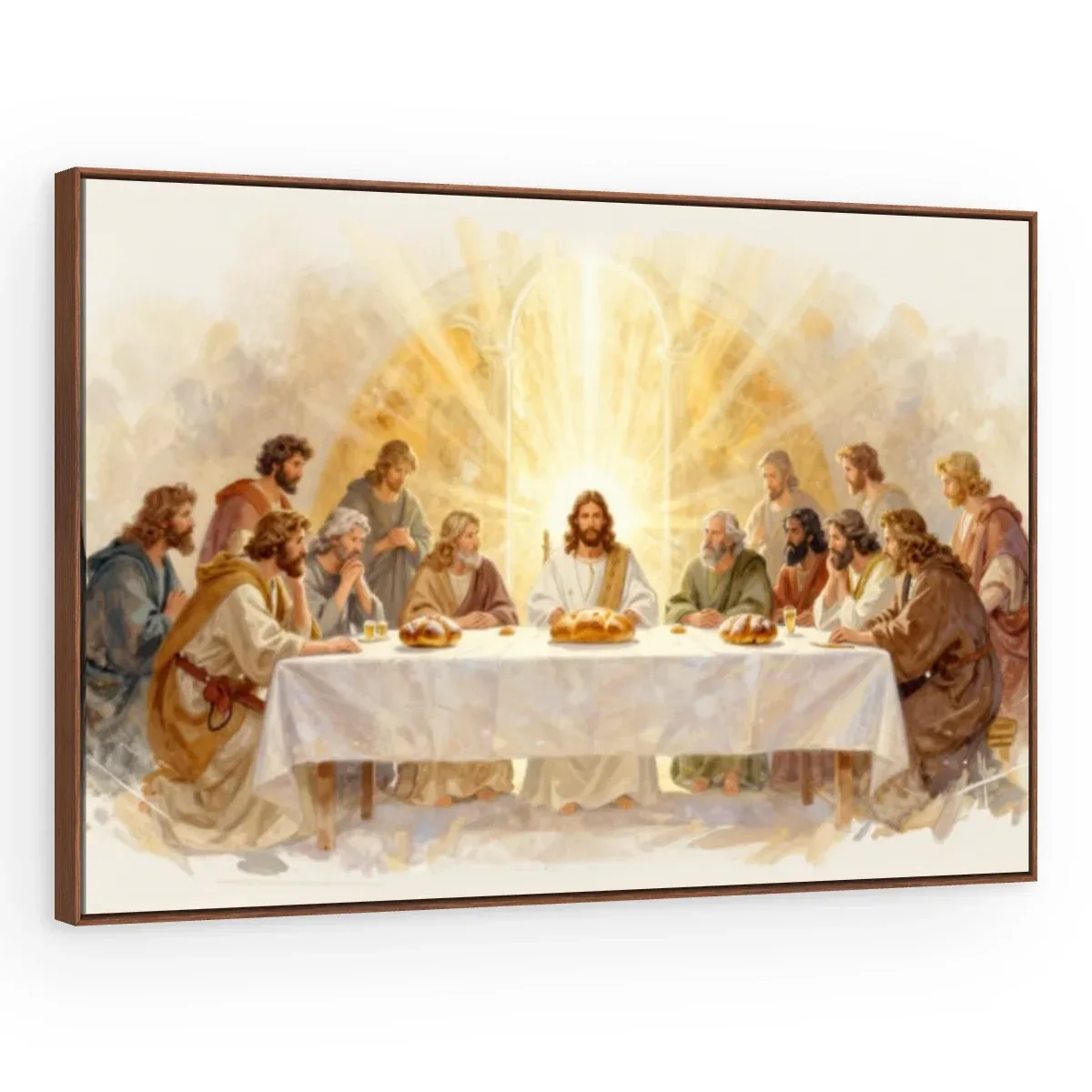 Quadro Decorativo Canvas Ceia Luminosa - RE0012