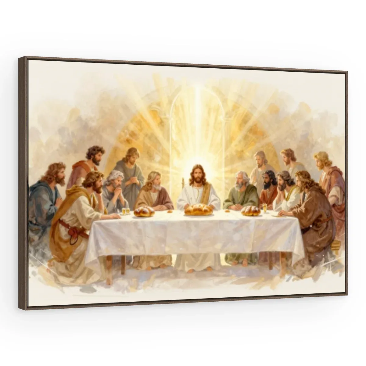 Quadro Decorativo Canvas Ceia Luminosa - RE0012