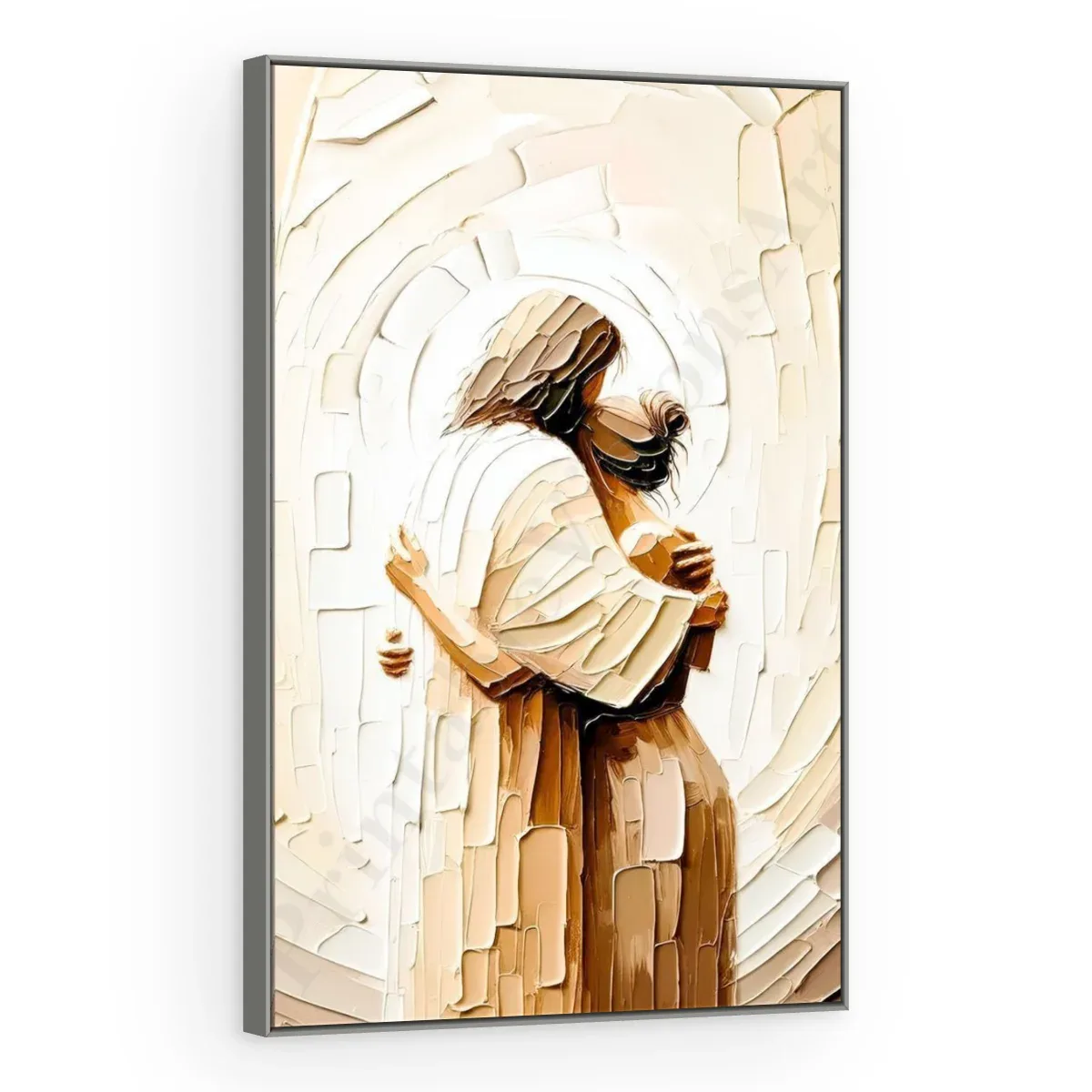 Quadro Decorativo Canvas Abraço Divino - RE0014