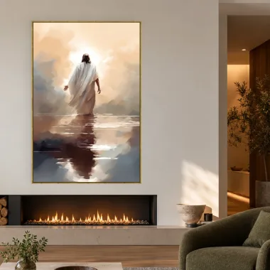 Quadro Decorativo Canvas Jesus Caminhante - RE0015