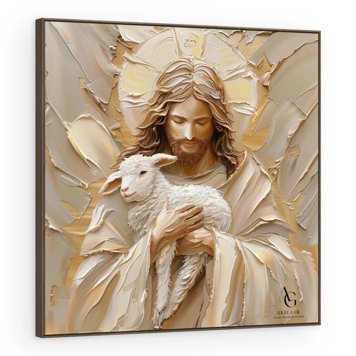 Quadro Decorativo Canvas Bom Pastor - RE0018