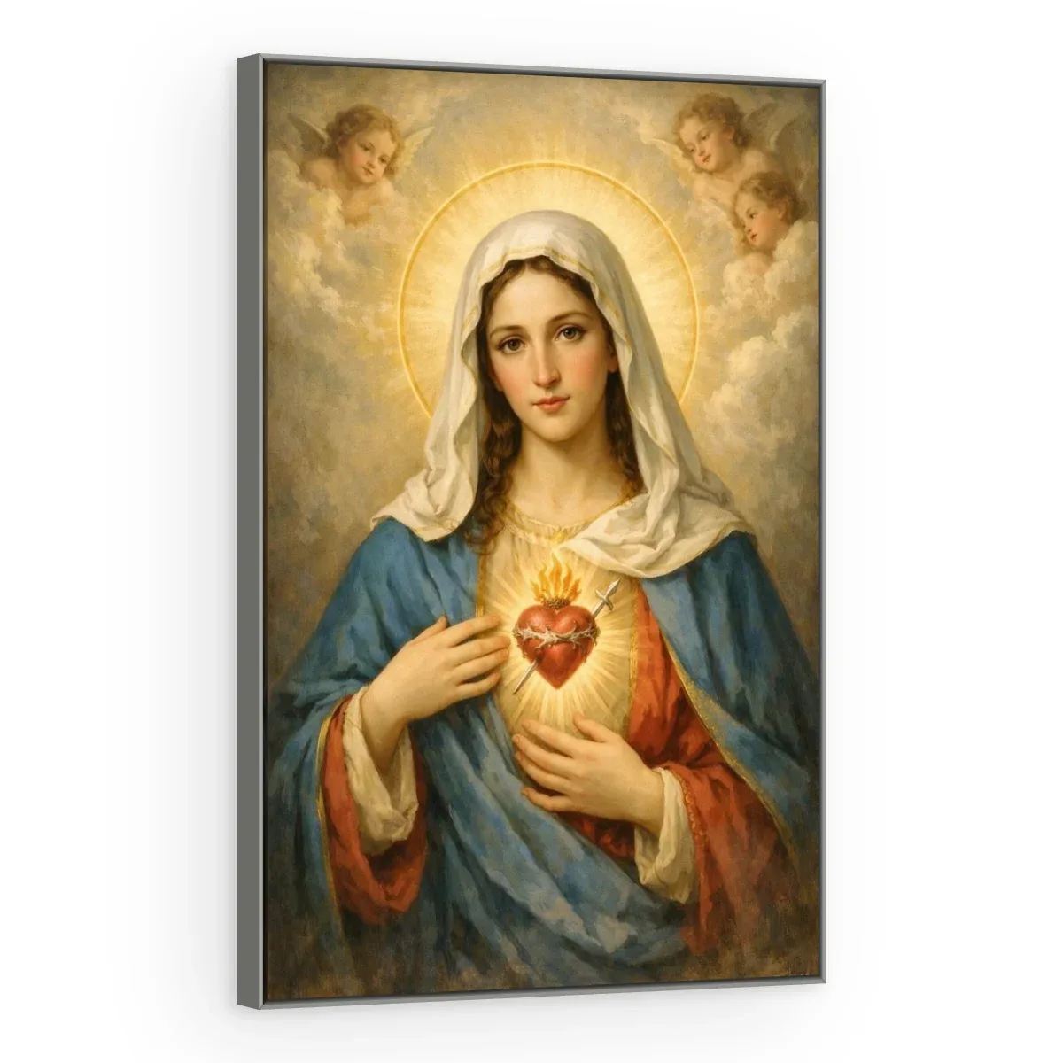 Quadro Decorativo Canvas Imaculado Coração - RE0019