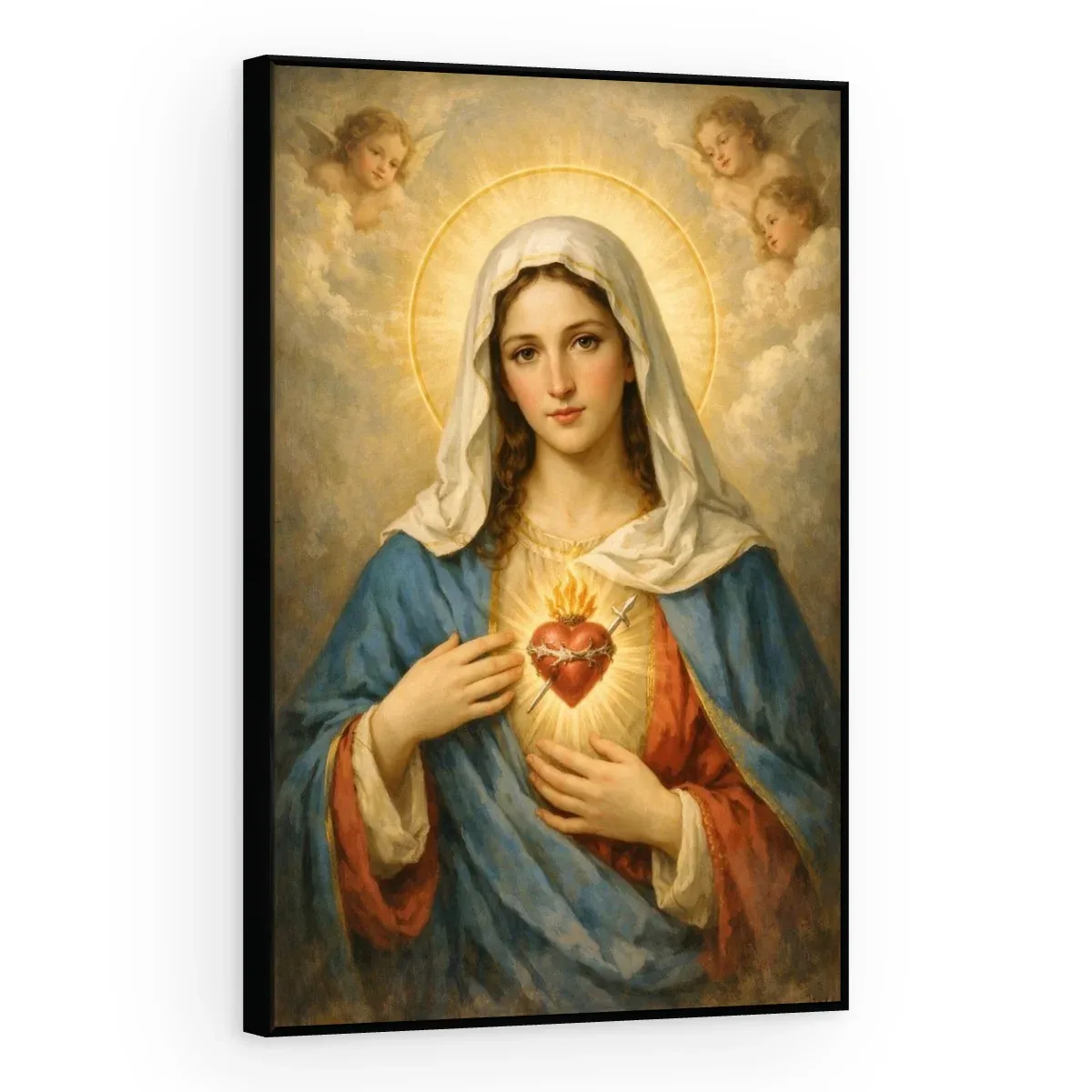 Quadro Decorativo Canvas Imaculado Coração - RE0019