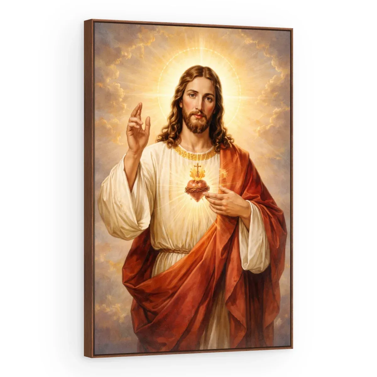 Quadro Decorativo Canvas Sagrado Coração - RE0020