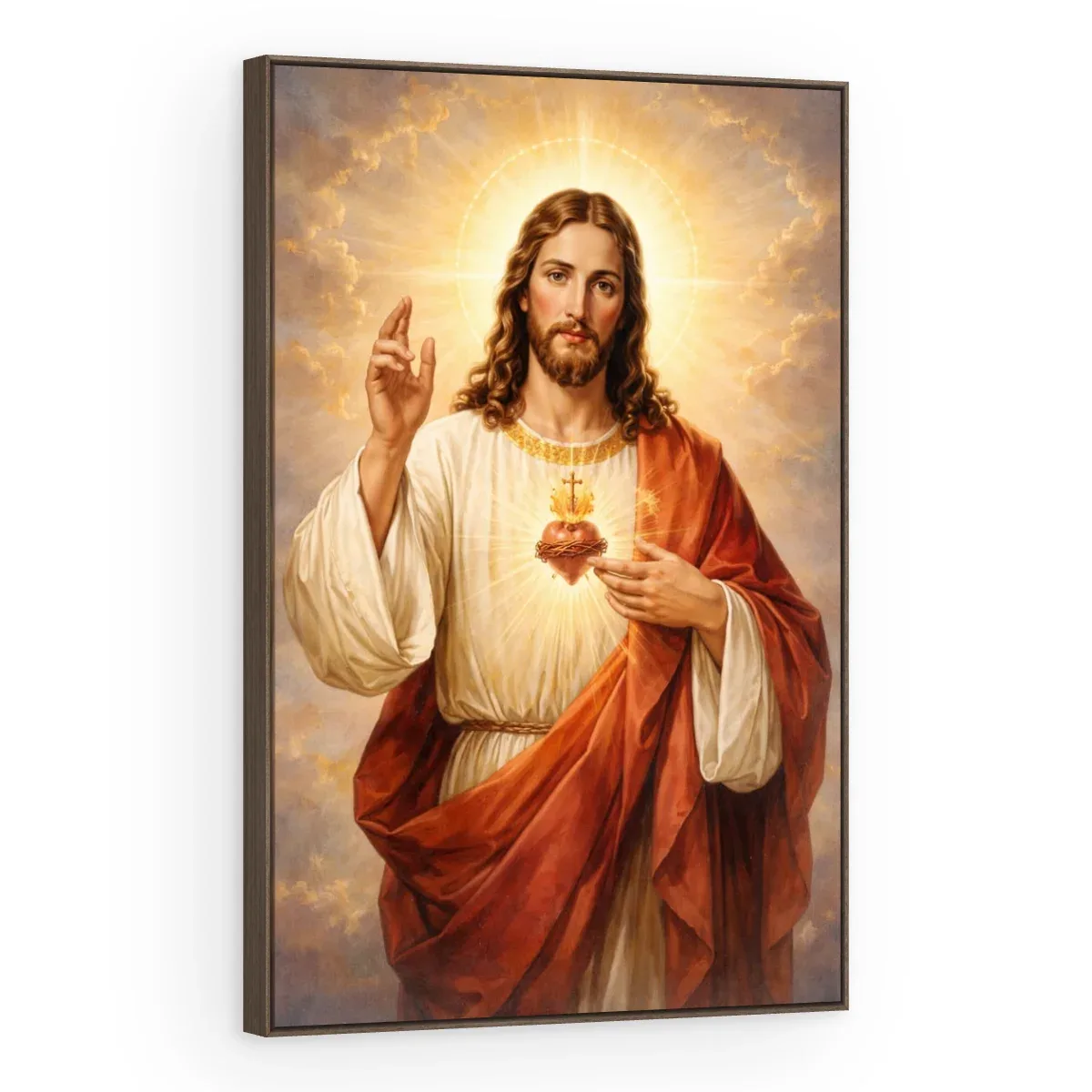 Quadro Decorativo Canvas Sagrado Coração - RE0020