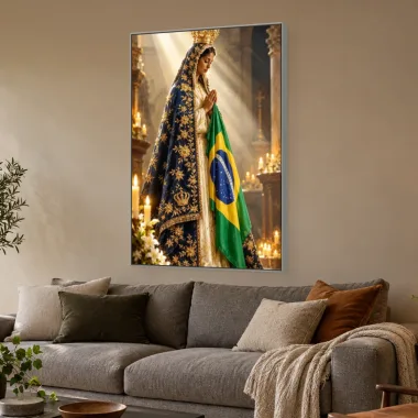 Quadro Decorativo Canvas Aparecida Padroeira - RE0021