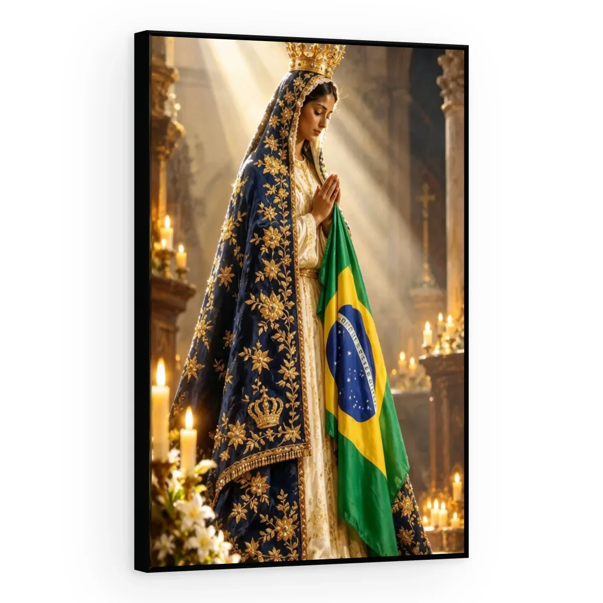 Quadro Decorativo Canvas Aparecida Padroeira - RE0021