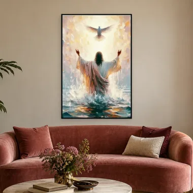 Quadro Decorativo Canvas Batismo Sagrado - RE0022