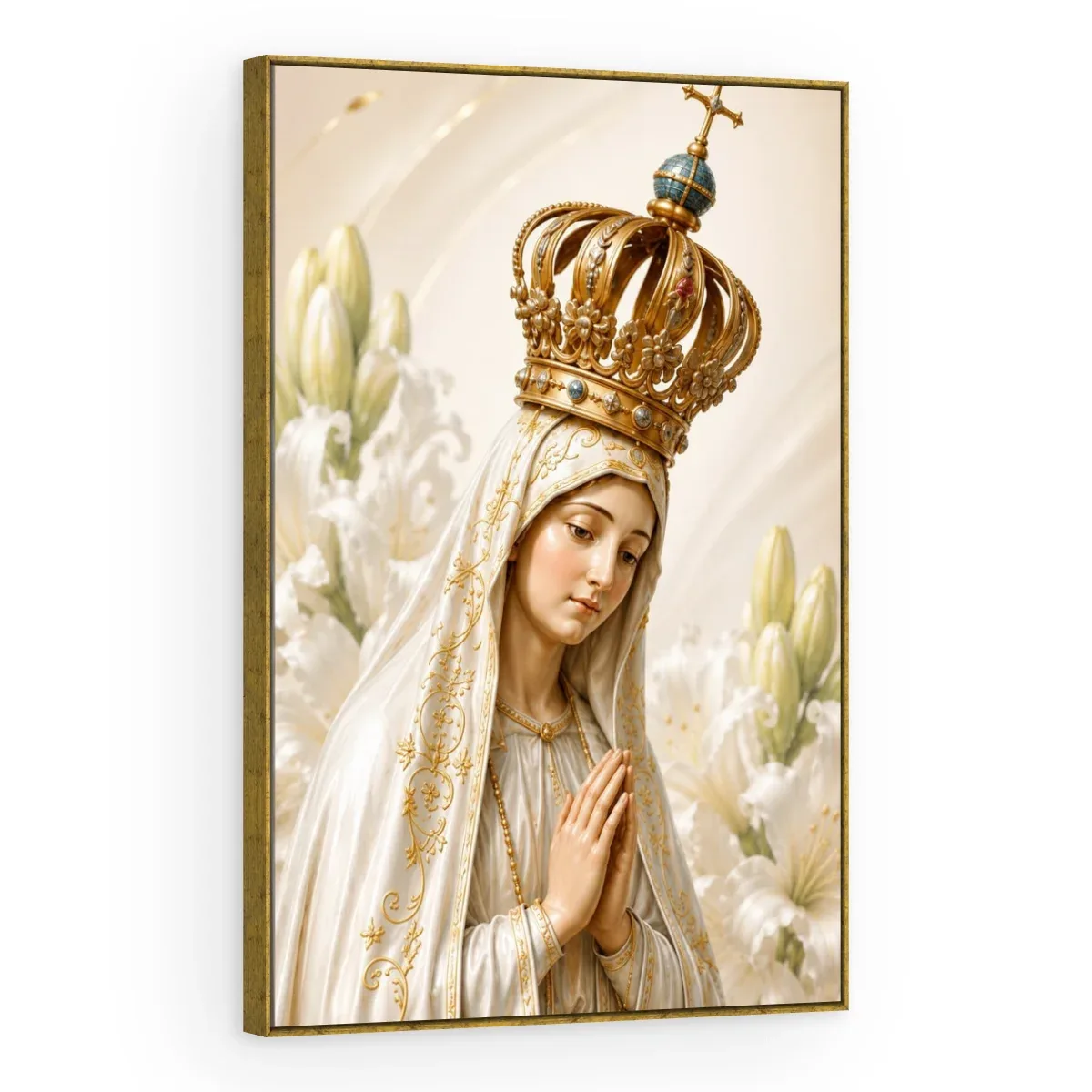 Quadro Decorativo Canvas Fátima Coroada - RE0023