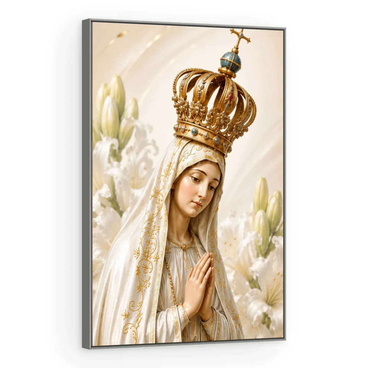 Quadro Decorativo Canvas Fátima Coroada - RE0023
