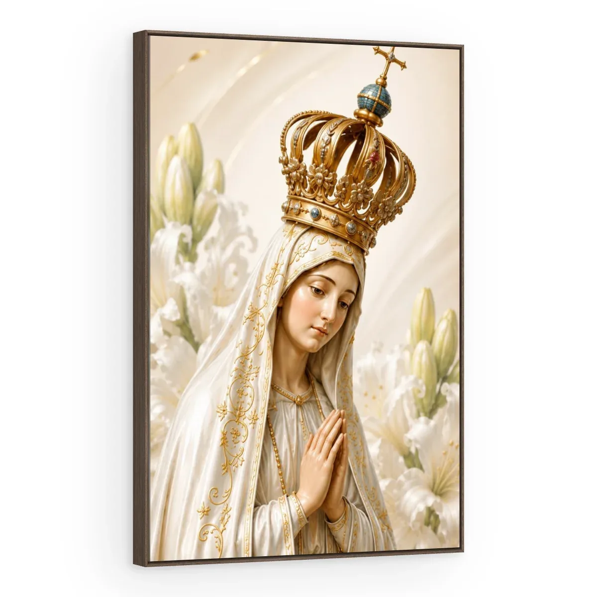 Quadro Decorativo Canvas Fátima Coroada - RE0023