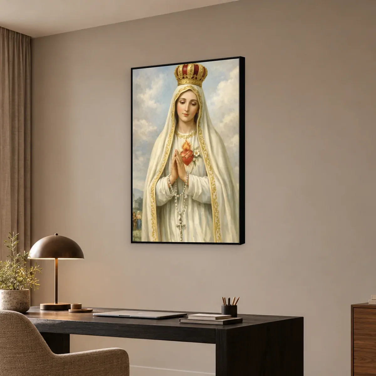 Quadro Decorativo Canvas Fátima Rosário - RE0024
