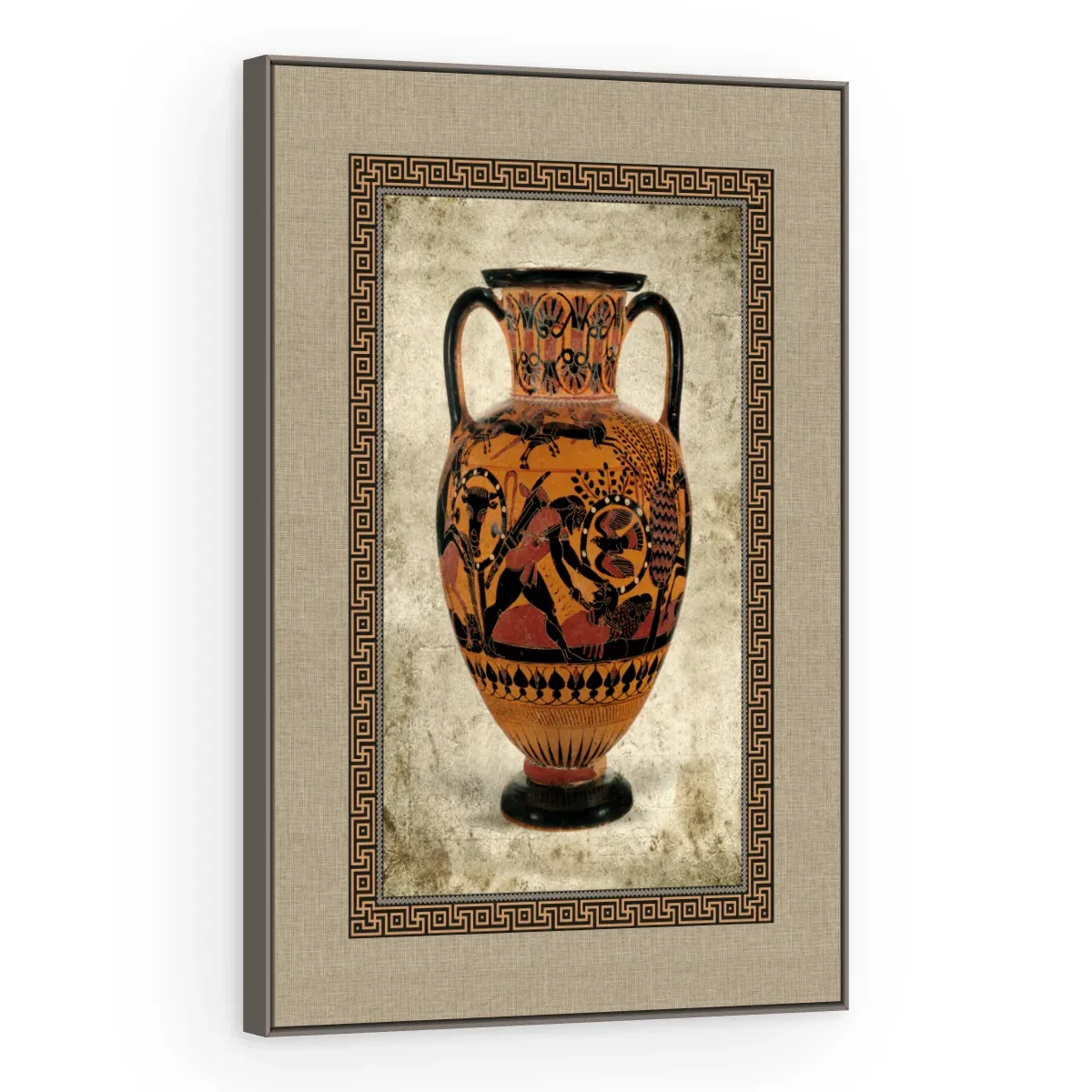 Quadro Decorativo Canvas Ânfora Guerreiros - VA0004