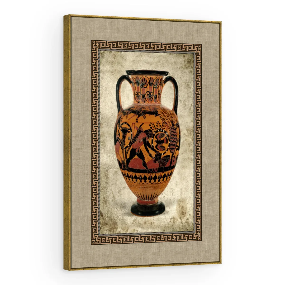 Quadro Decorativo Canvas Ânfora Guerreiros - VA0004
