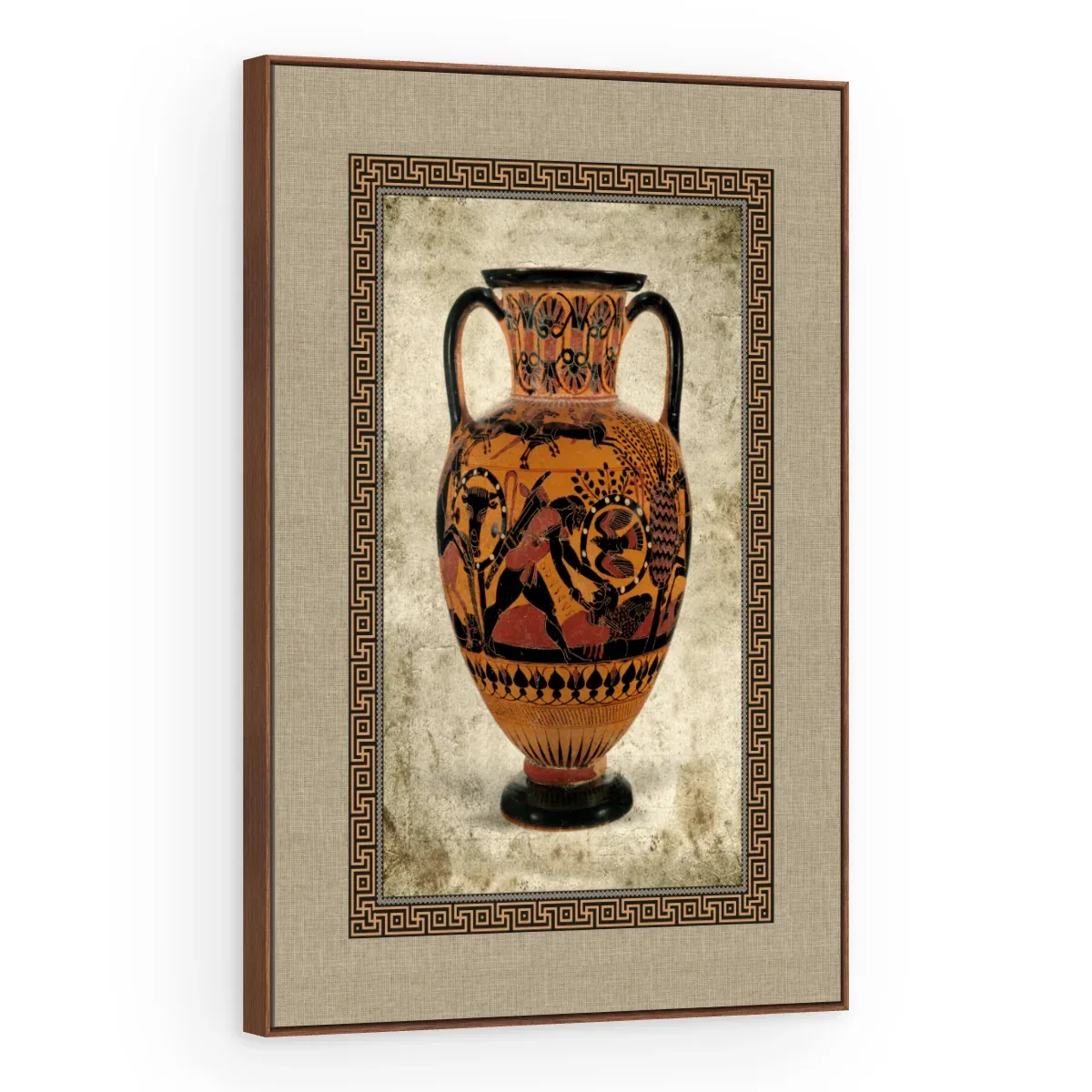 Quadro Decorativo Canvas Ânfora Guerreiros - VA0004
