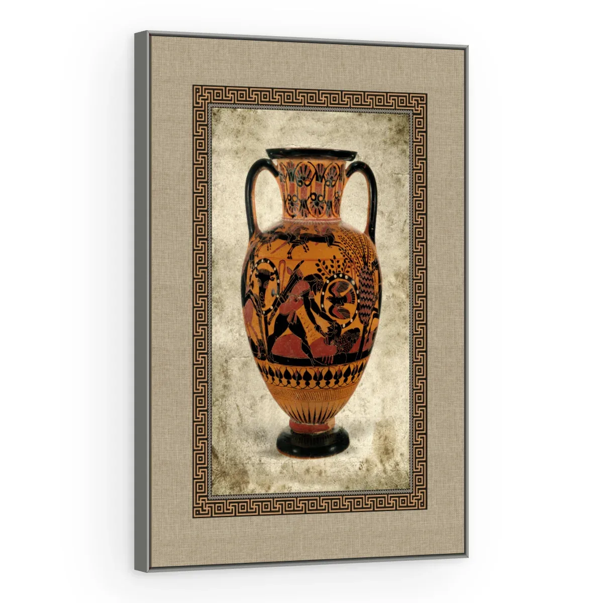 Quadro Decorativo Canvas Ânfora Guerreiros - VA0004