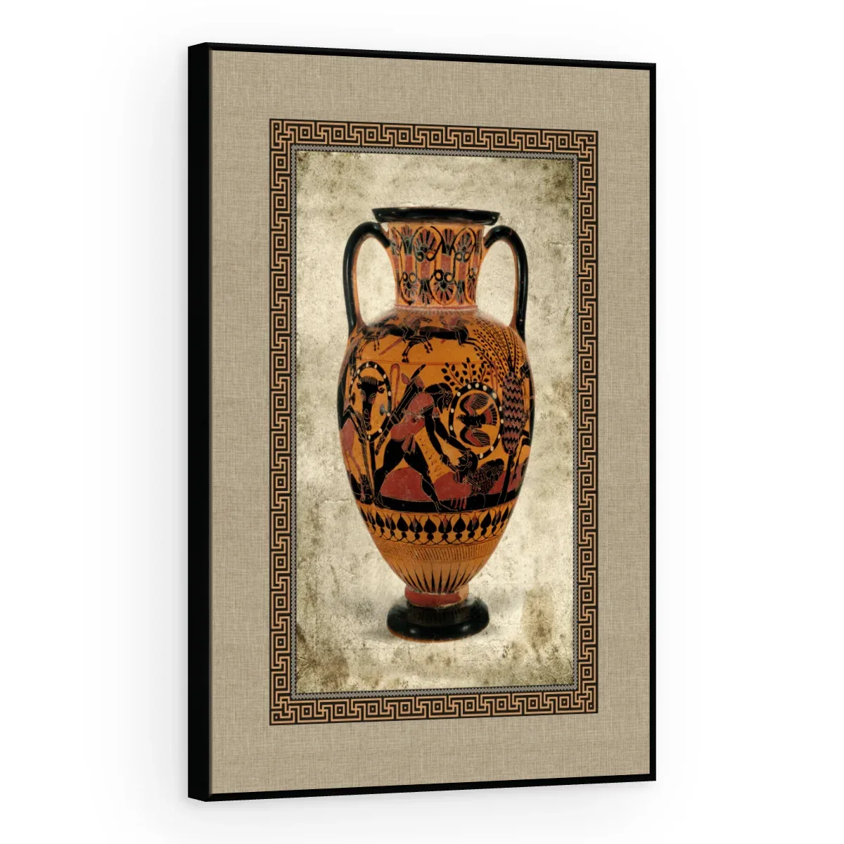 Quadro Decorativo Canvas Ânfora Guerreiros - VA0004