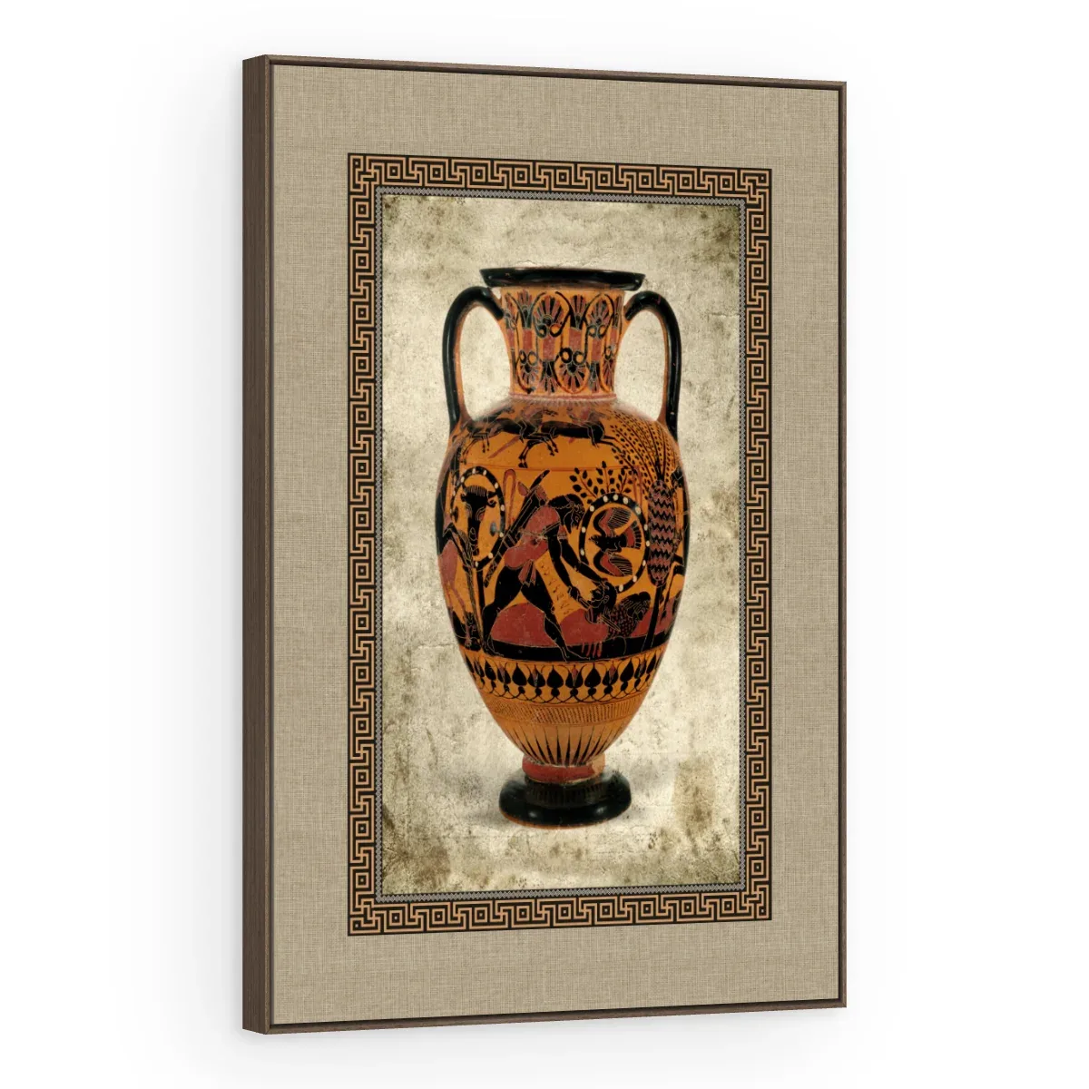 Quadro Decorativo Canvas Ânfora Guerreiros - VA0004