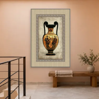 Quadro Decorativo Canvas Ânfora Volutas - VA0005