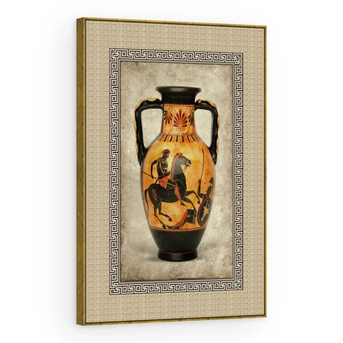 Quadro Decorativo Canvas Ânfora Cavaleiro - VA0006