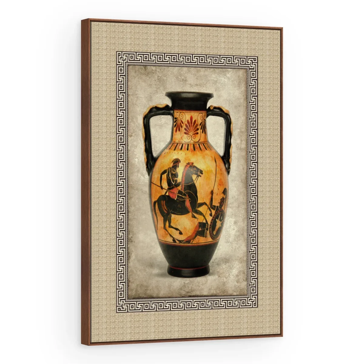 Quadro Decorativo Canvas Ânfora Cavaleiro - VA0006
