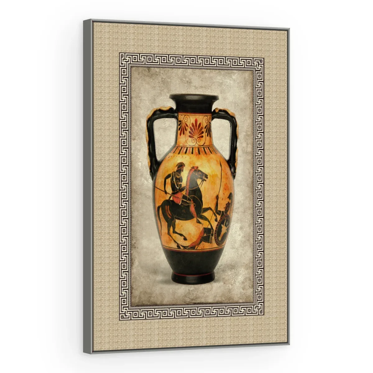 Quadro Decorativo Canvas Ânfora Cavaleiro - VA0006