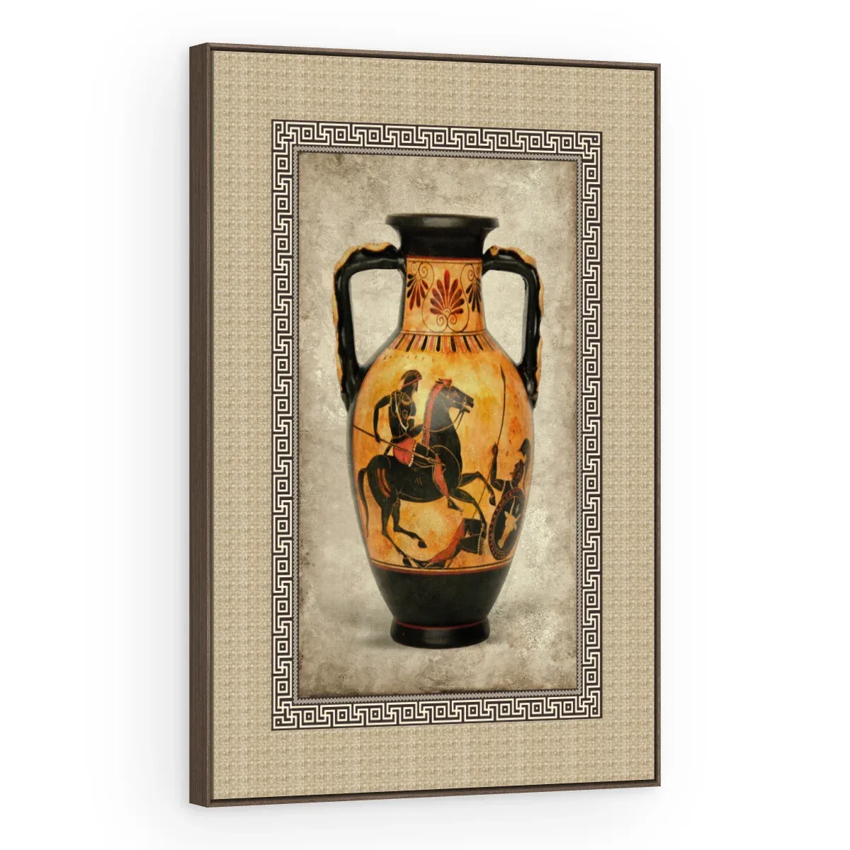 Quadro Decorativo Canvas Ânfora Cavaleiro - VA0006