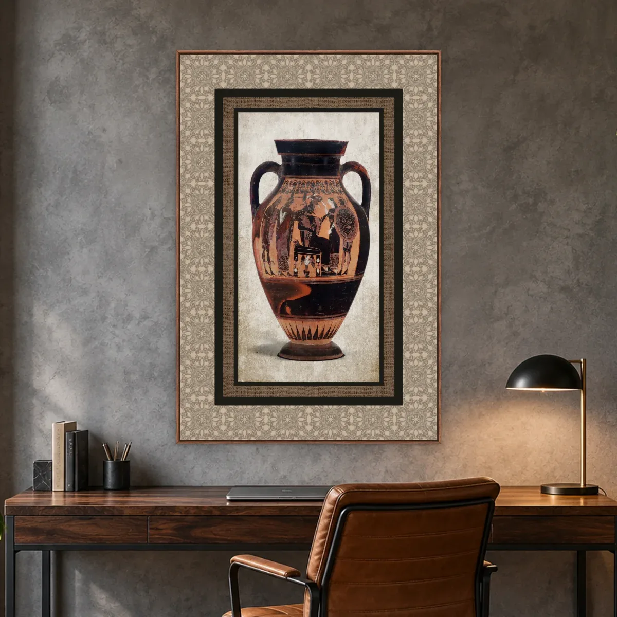Quadro Decorativo Canvas Ânfora Ateniense - VA0008