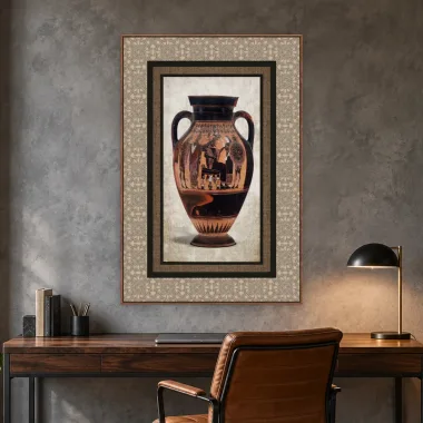 Quadro Decorativo Canvas Ânfora Ateniense - VA0008
