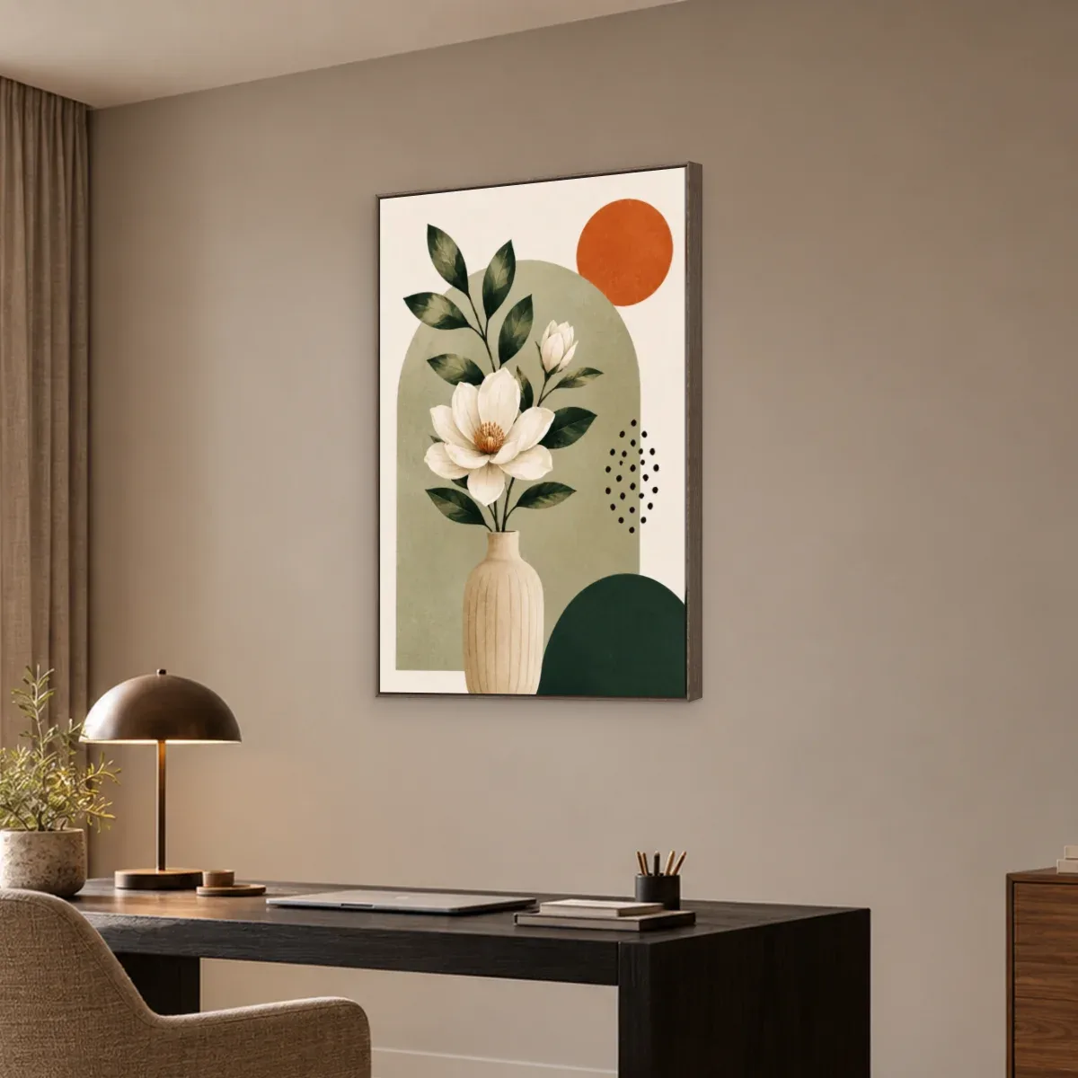 Quadro Decorativo Canvas Vaso Boho - VA0011