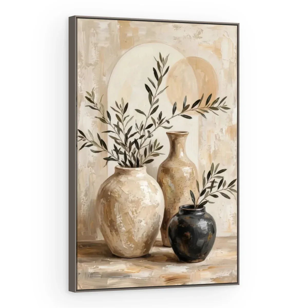 Quadro Decorativo Canvas Vasos Rústicos - VA0012