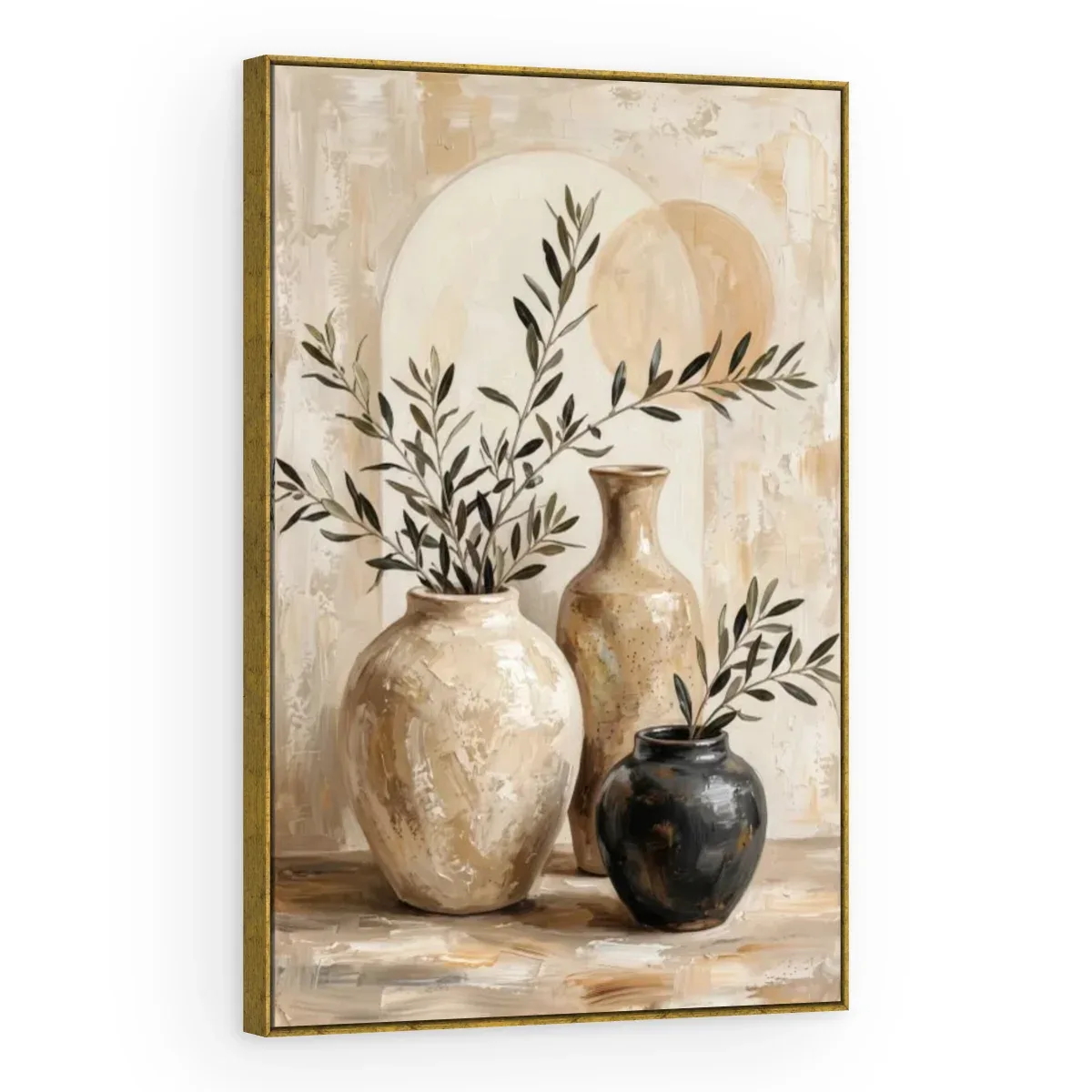 Quadro Decorativo Canvas Vasos Rústicos - VA0012