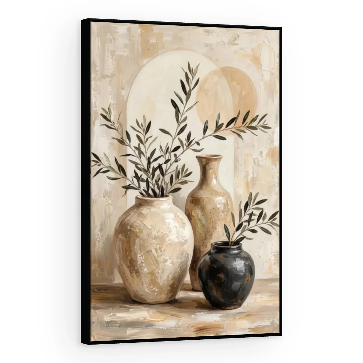 Quadro Decorativo Canvas Vasos Rústicos - VA0012