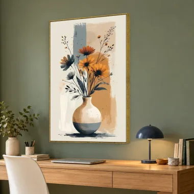 Quadro Decorativo Canvas Vaso Florido - VA0013