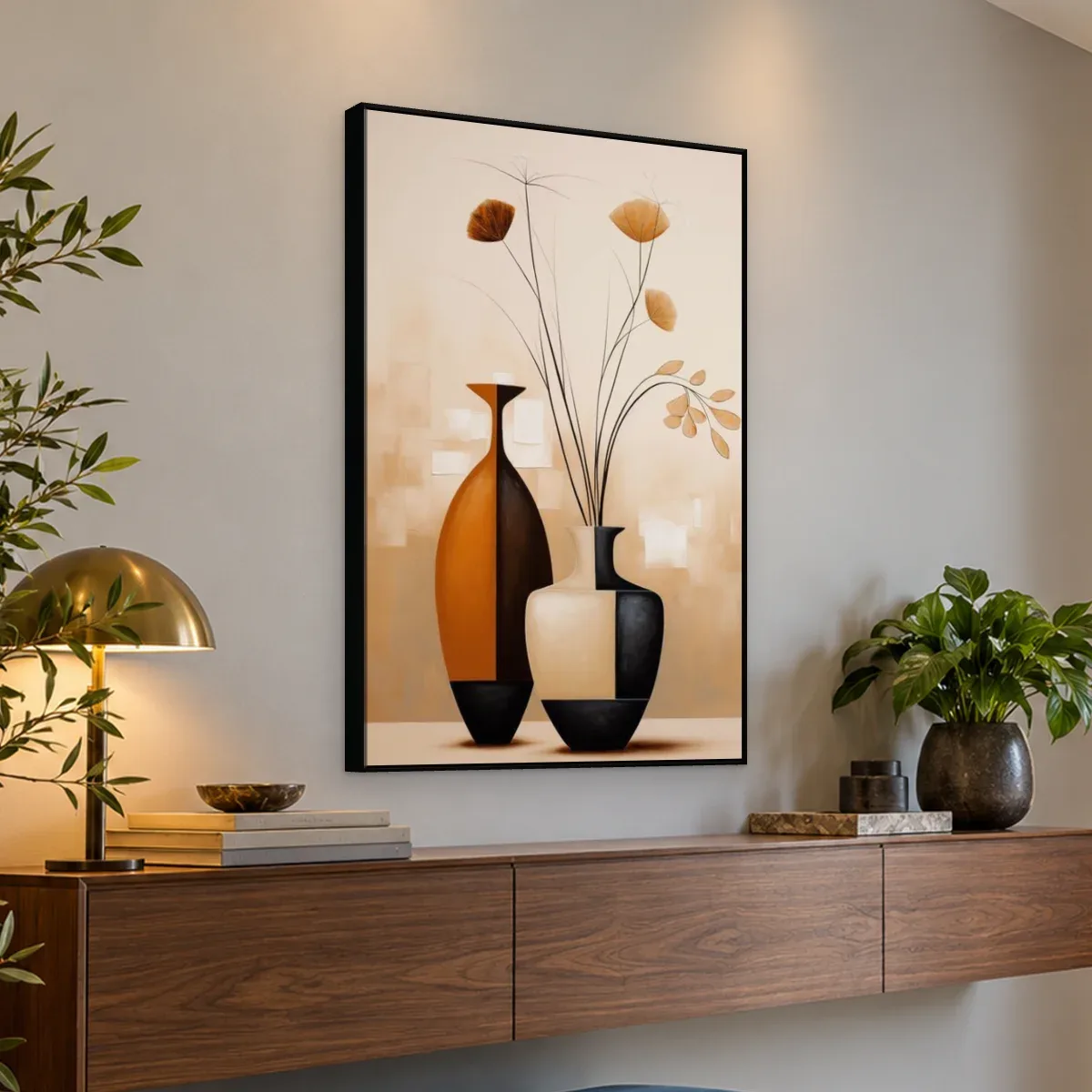 Quadro Decorativo Canvas Vasos Contemporâneos - VA0014