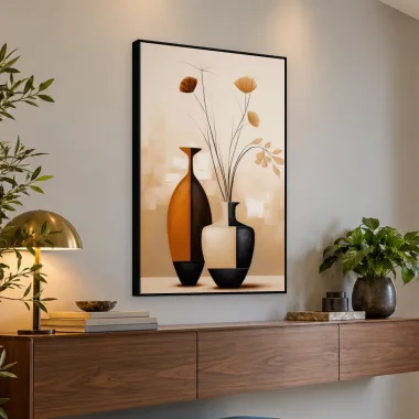 Quadro Decorativo Canvas Vasos Contemporâneos - VA0014